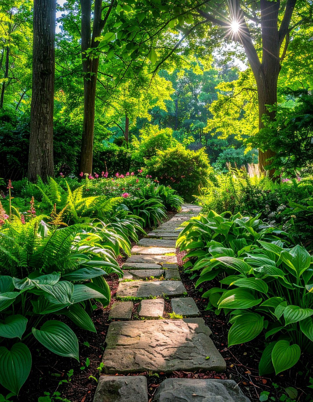Woodland Shade Garden - 40 English Garden Design Ideas for a Timeless Landscape