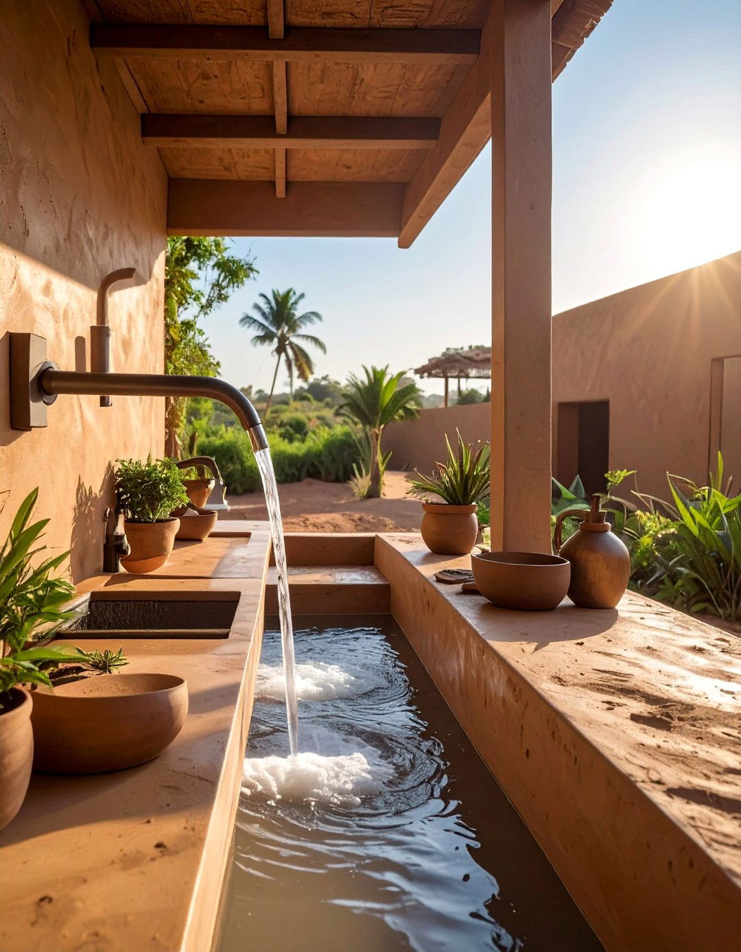Working Water System Integration - 20 Mud Kitchen Ideas for Outdoor Play Fun
