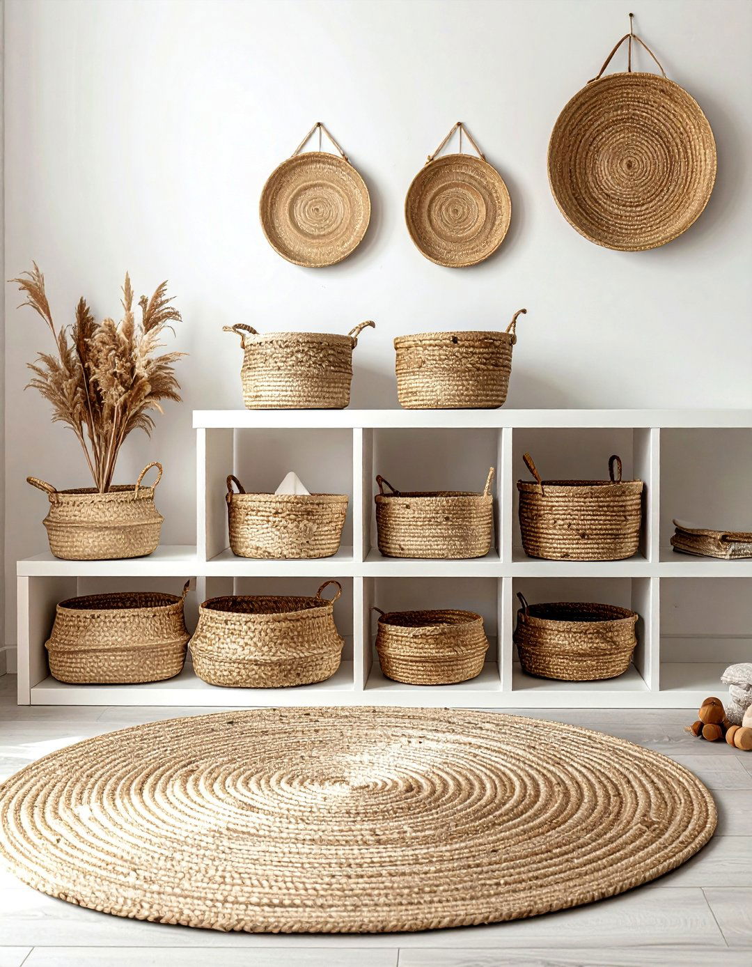 Woven Storage Baskets for a Boho Toddler Room - 20 Boho Toddler Room Ideas for a Chic and Playful Space