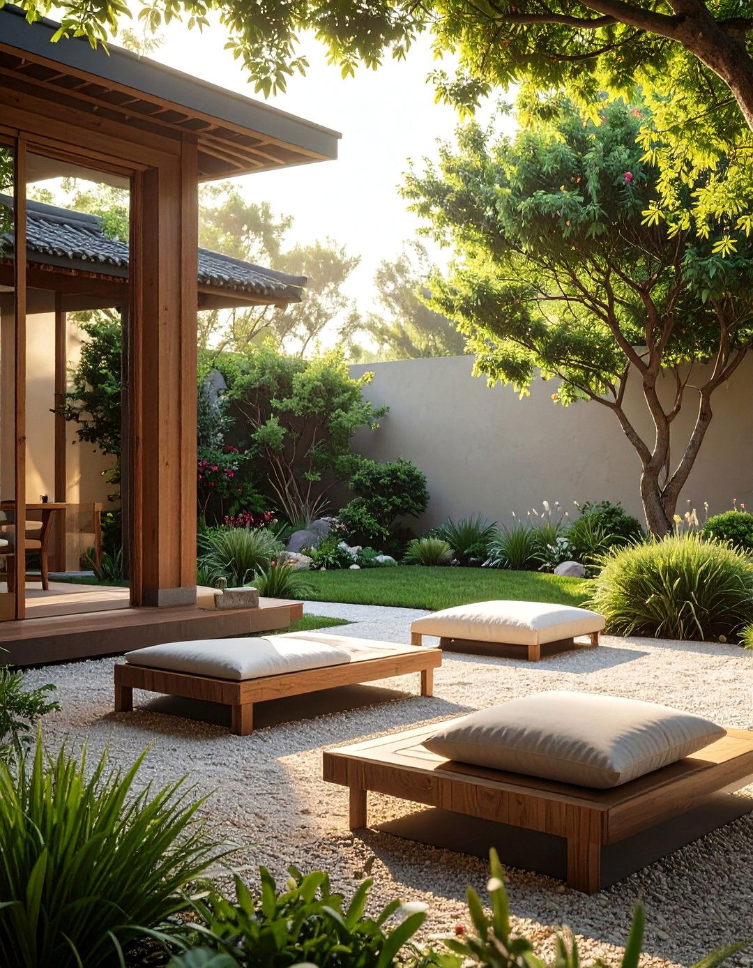 Zen Garden Seating - 40 Cozy Outdoor Seating Ideas for Your Backyard