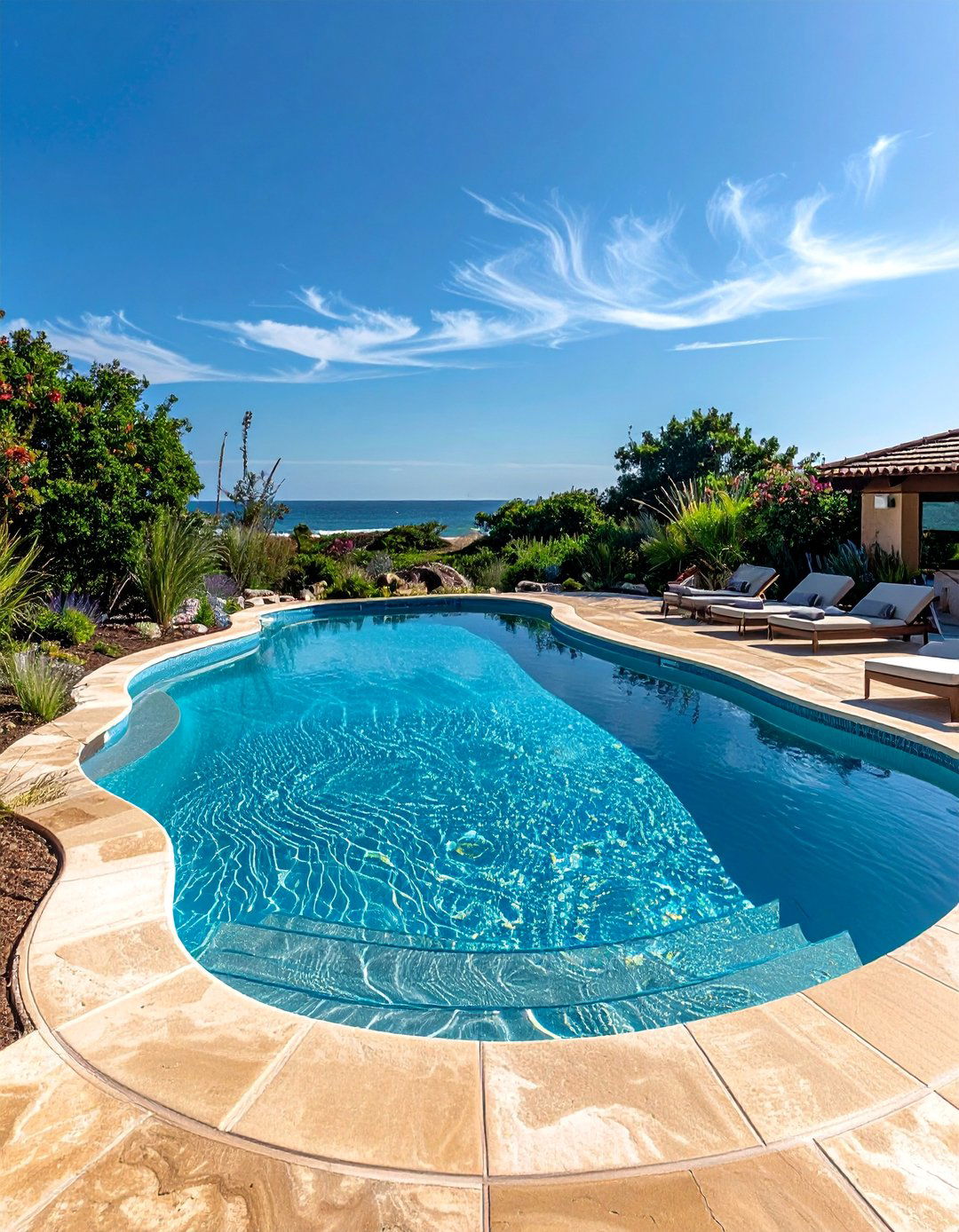 Zero Entry Beach Pool Design - 30 Luxury Swimming Pool Design Ideas for Your Backyard