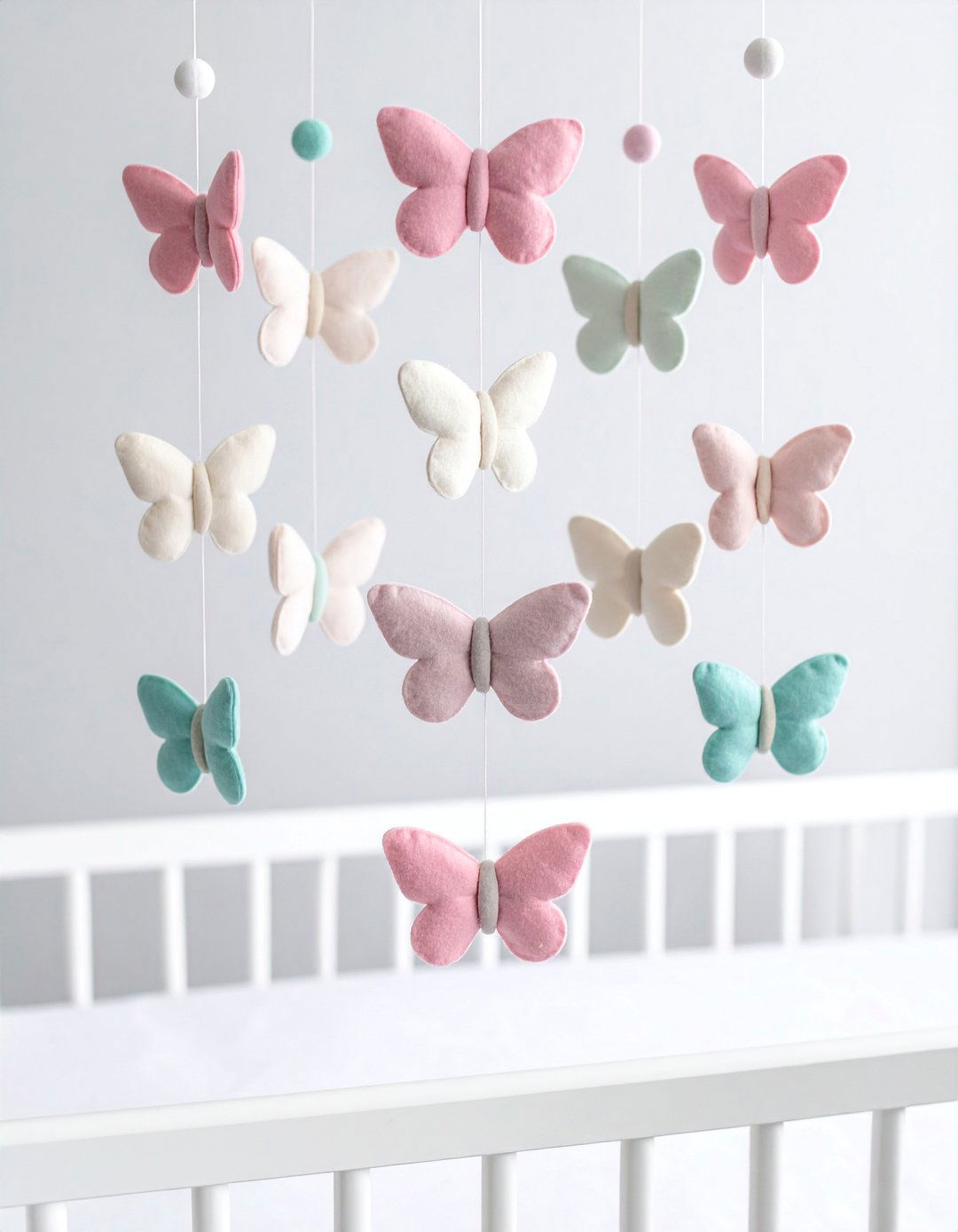 A Delicate Butterfly Mobile for a Nursery - 15 Butterfly-themed Room Ideas for a Whimsical Space