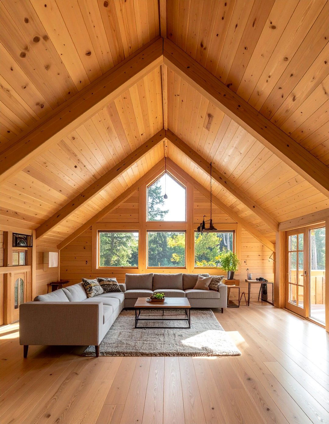 A Frame House Vaulted Ceiling - 40 Vaulted Ceiling Ideas for a Spacious Look