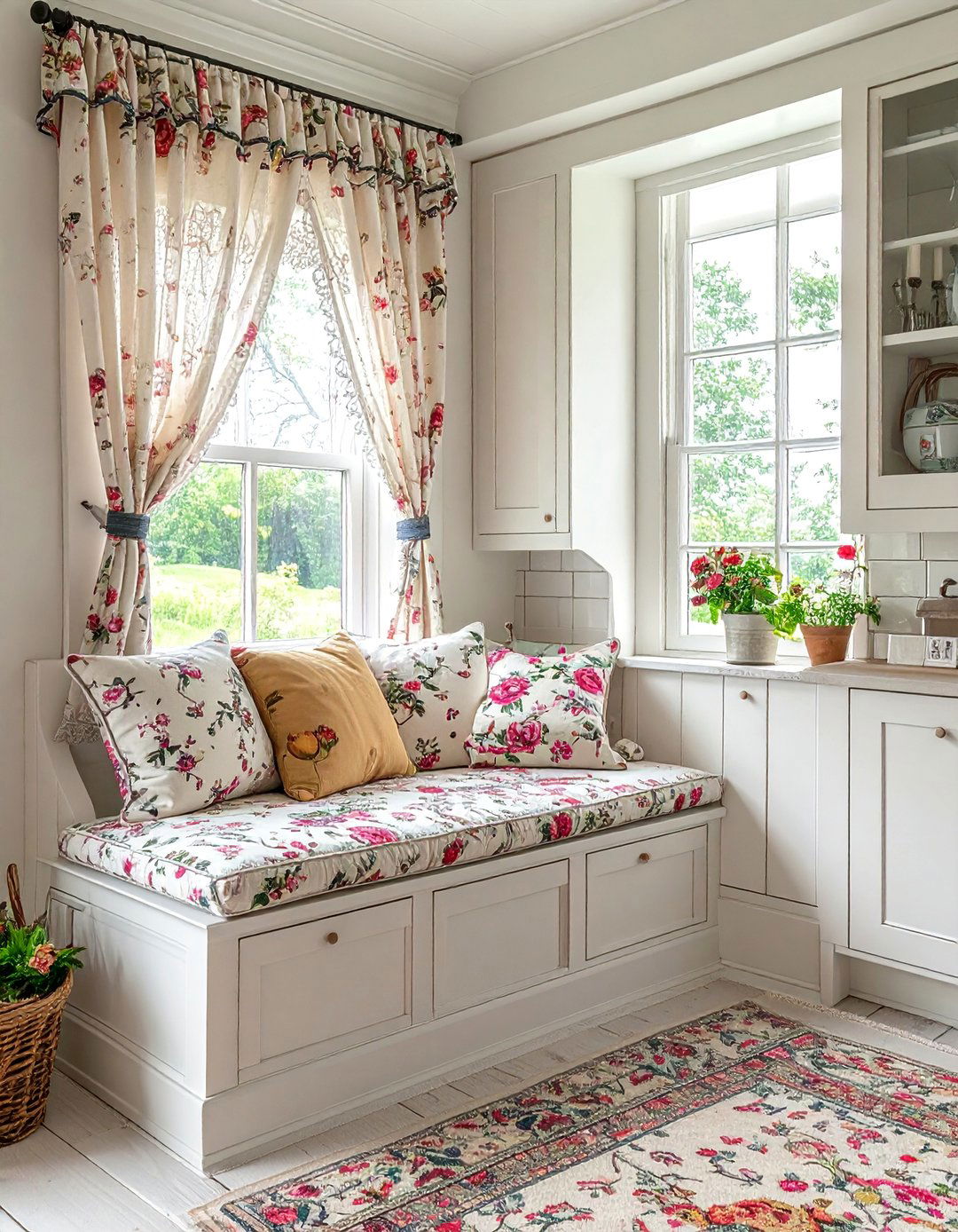 A Shabby Chic Kitchen Breakfast Nook - 15 Charming Shabby Chic Kitchen Ideas for Vintage Style