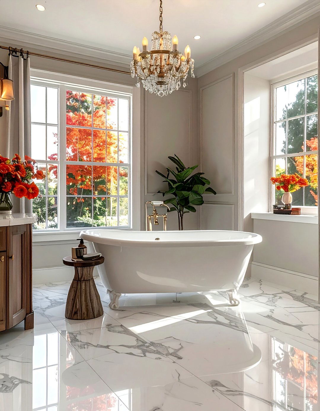 A Soothing and Spa Like Master Bathroom - 20 Nancy Meyers Interior Design Ideas for Cozy Spaces