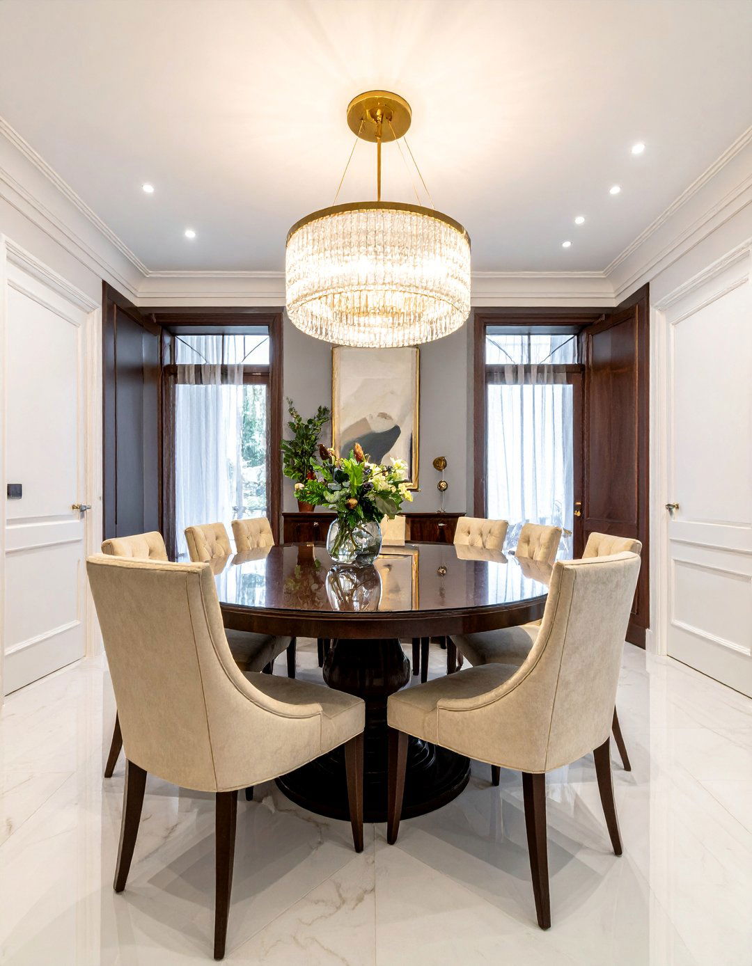 A Statement Dark Wood Dining Table - 20 Dark Wood Interior Design Ideas for Your Home