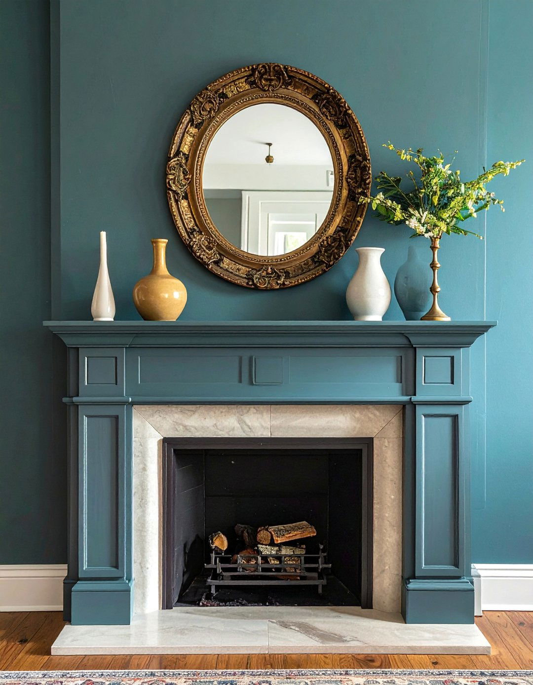 A Well Styled Mantelpiece - 25 Joanna Gaines Living Room Ideas for Farmhouse Style