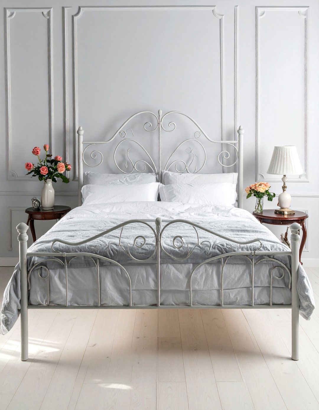 A Wrought Iron Bed Frame for a Shabby Chic Bedroom - 20 Shabby Chic Bedroom Ideas for Timeless Elegance