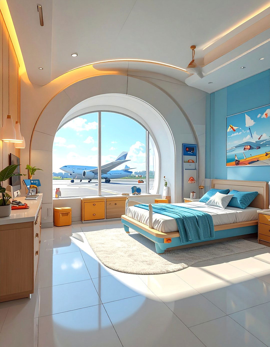 Airport Terminal Entrance Design - 20 Airplane Bedroom Decor Ideas for Kids' Rooms