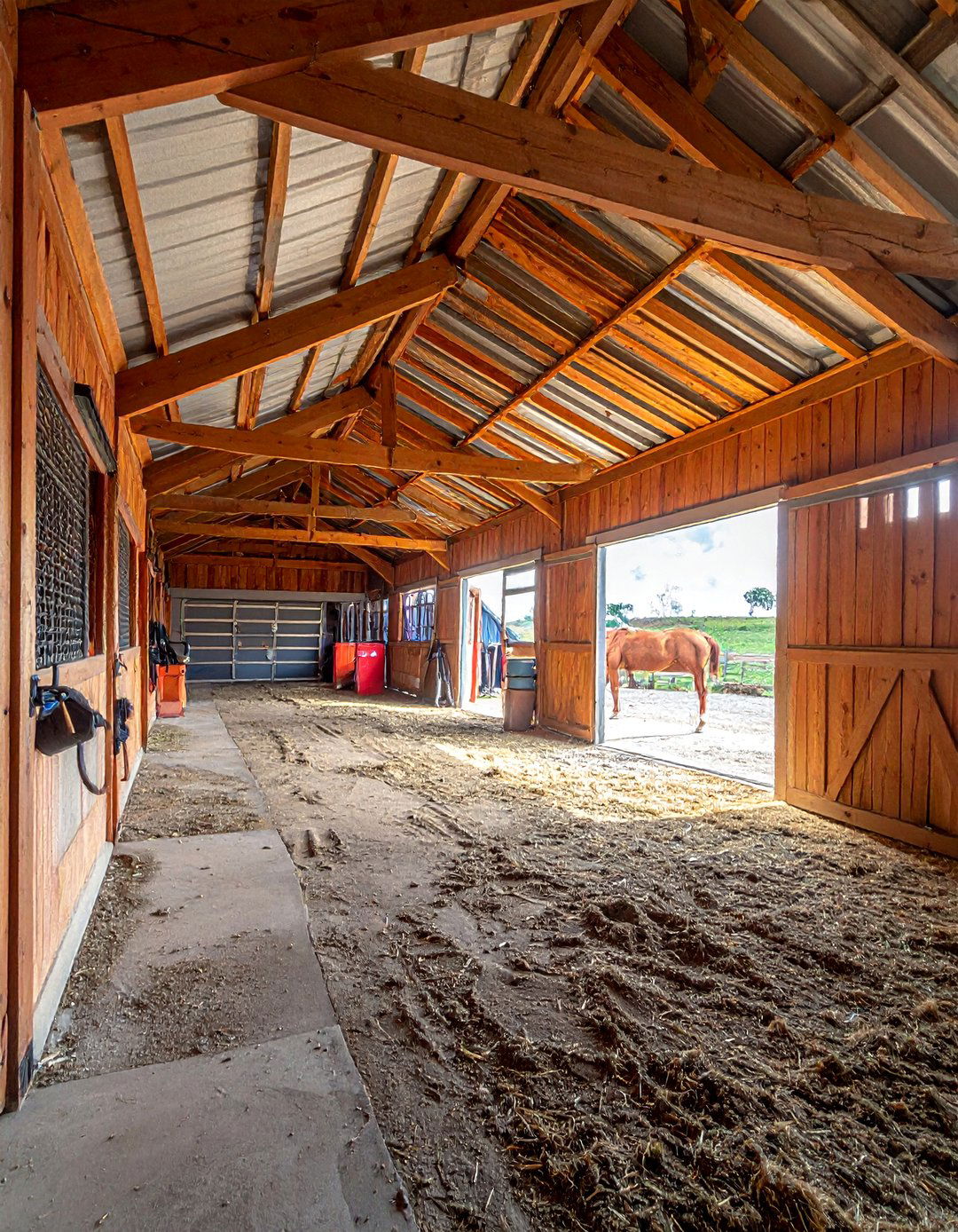 All Weather Covered Workspace - 20 Tack Room Ideas for Organized and Stylish Equestrian Spaces