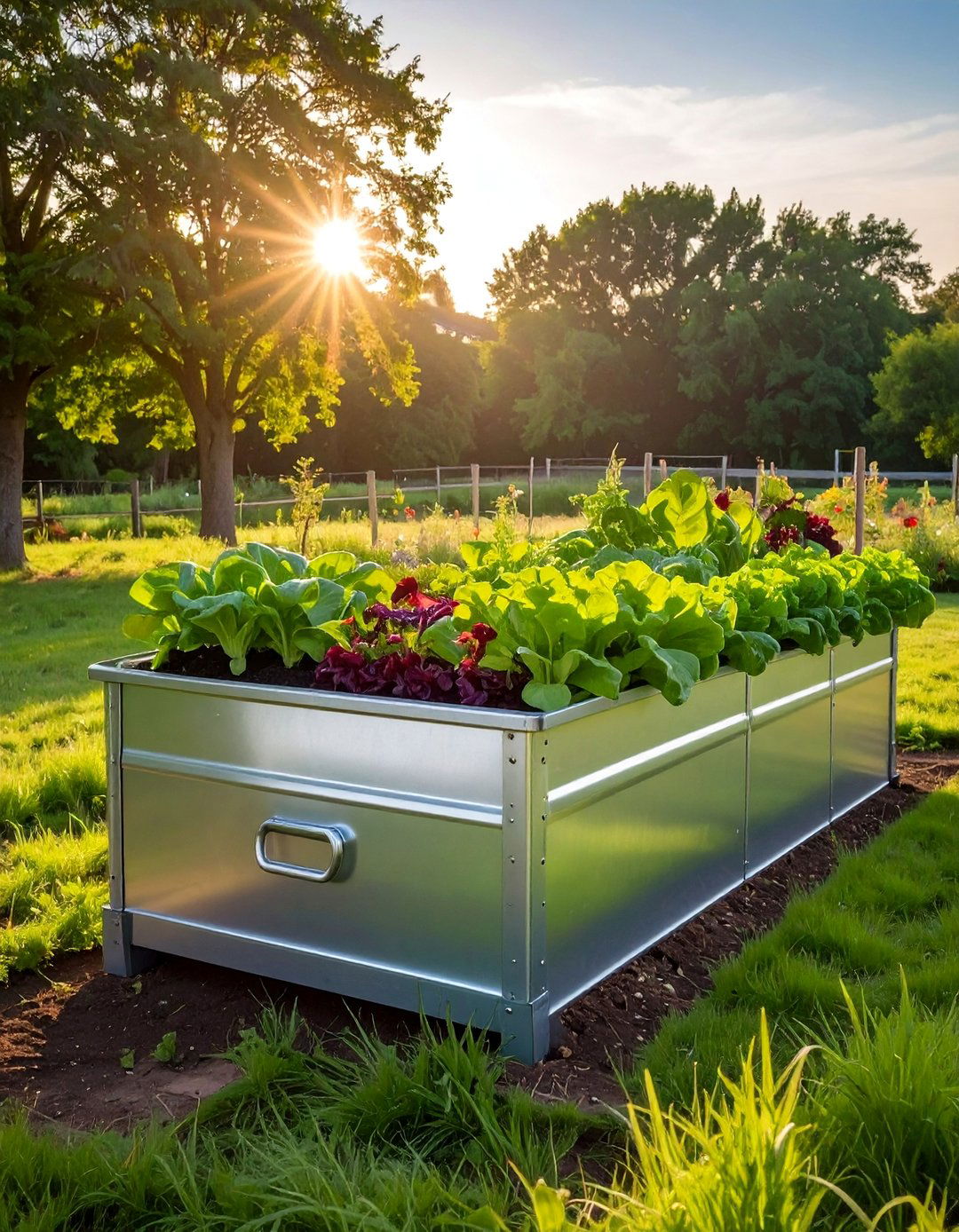 Aluminum Trough Gardens - 25 Budget-Friendly Raised Garden Bed Ideas for Your Backyard