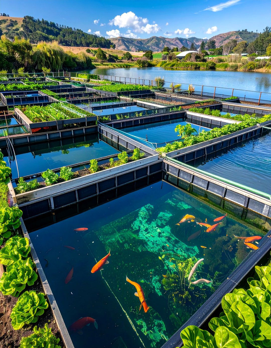 Aquaponics and Fish Farming Setup - 15 Farm Pond Ideas to Enhance Your Rural Landscape