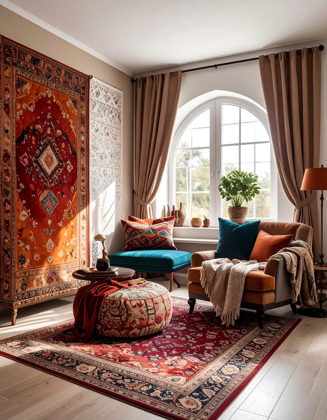 Arabic Interior Design Accented with Rich Textiles - 20 Arabic Interior Design Ideas for a Luxurious Home