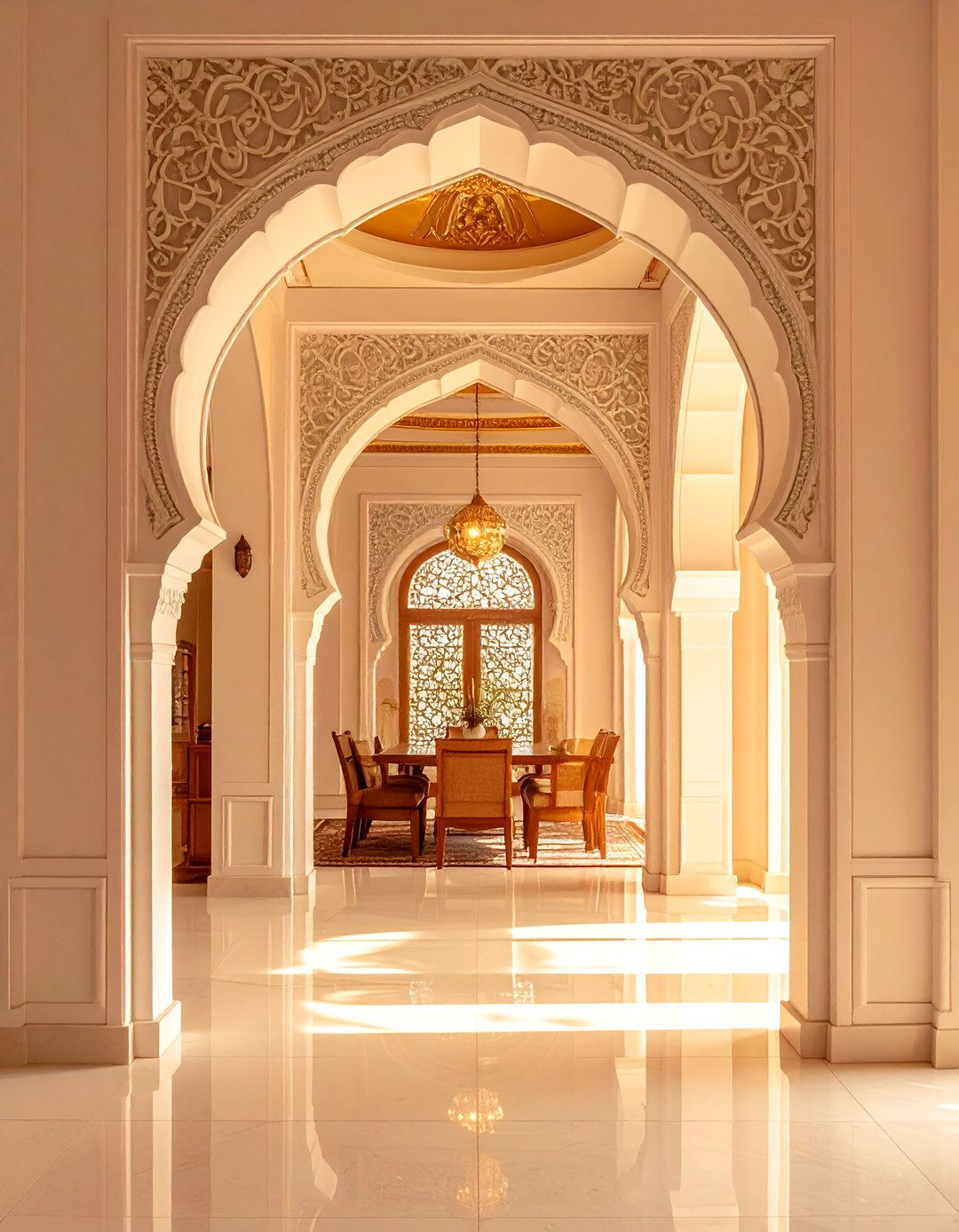 Arabic Interior Design Featuring Pointed Archways - 20 Arabic Interior Design Ideas for a Luxurious Home