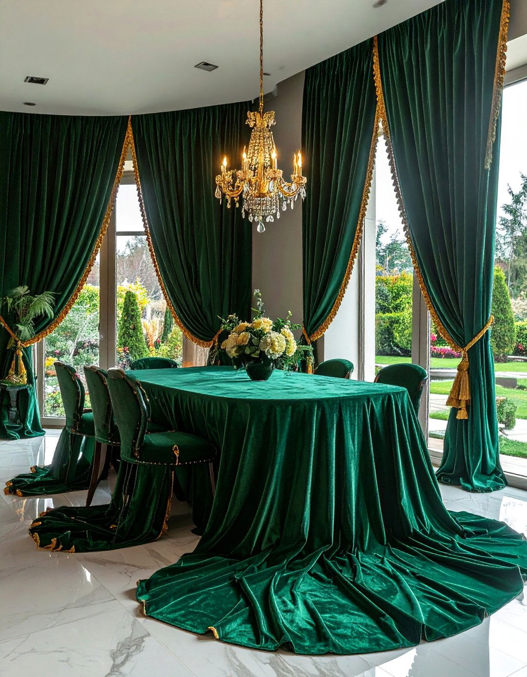 Arabic Interior Design Showcasing Luxurious Drapery - 20 Arabic Interior Design Ideas for a Luxurious Home