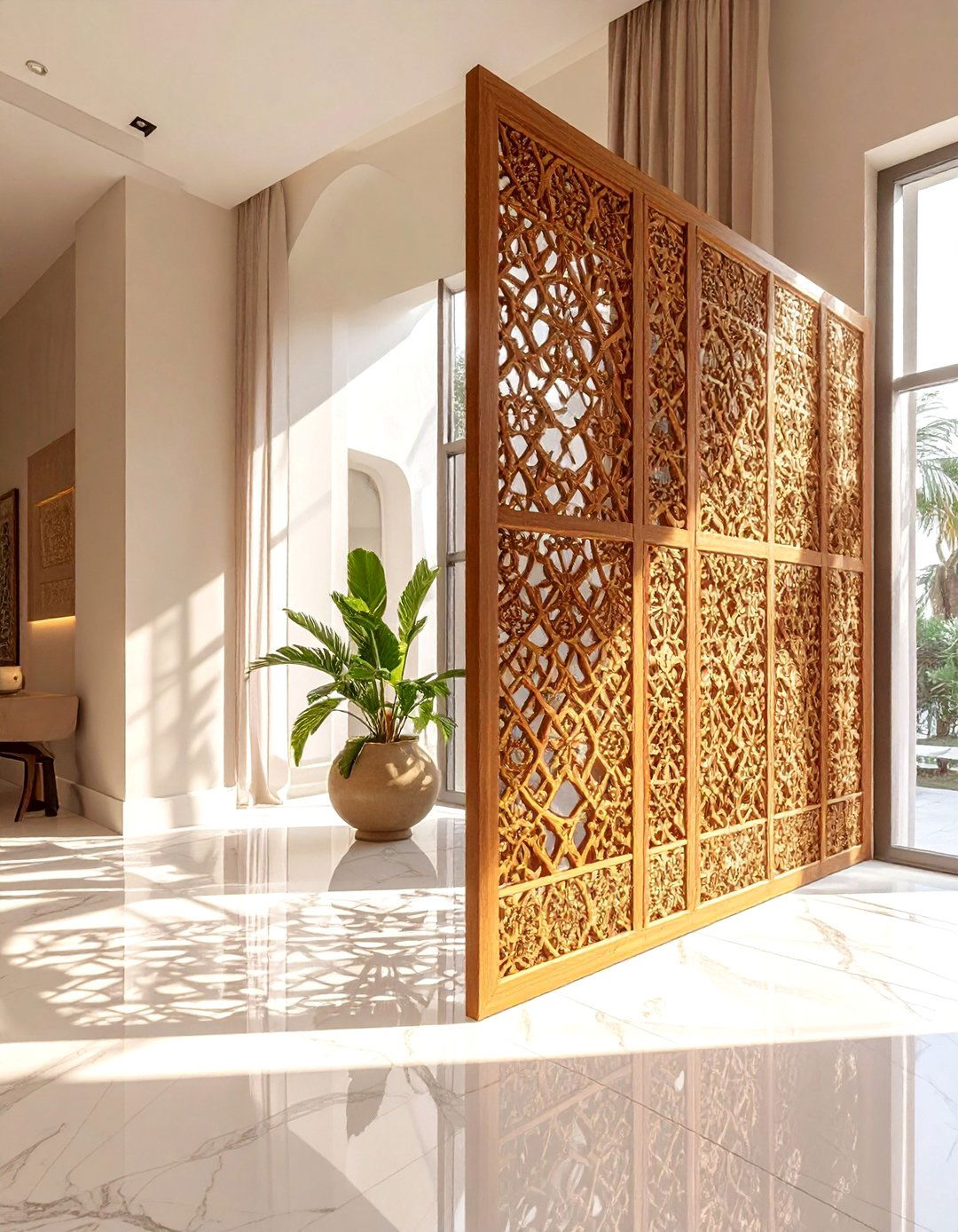 Arabic Interior Design Using Mashrabiya Screens - 20 Arabic Interior Design Ideas for a Luxurious Home