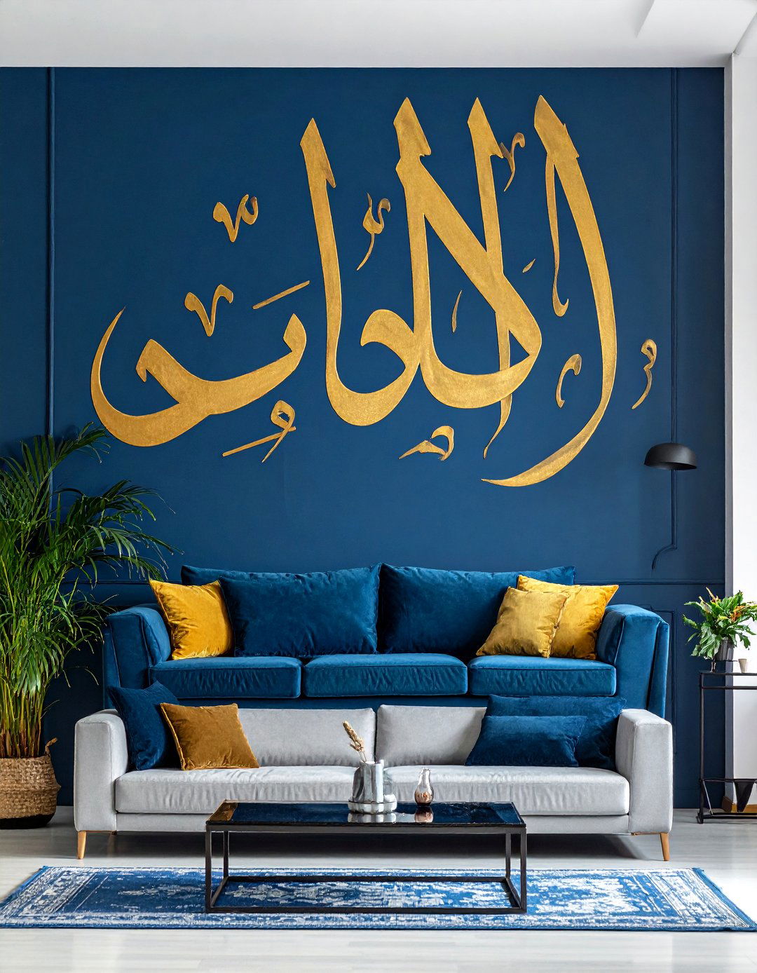 Arabic Interior Design with Calligraphy Wall Art - 20 Arabic Interior Design Ideas for a Luxurious Home