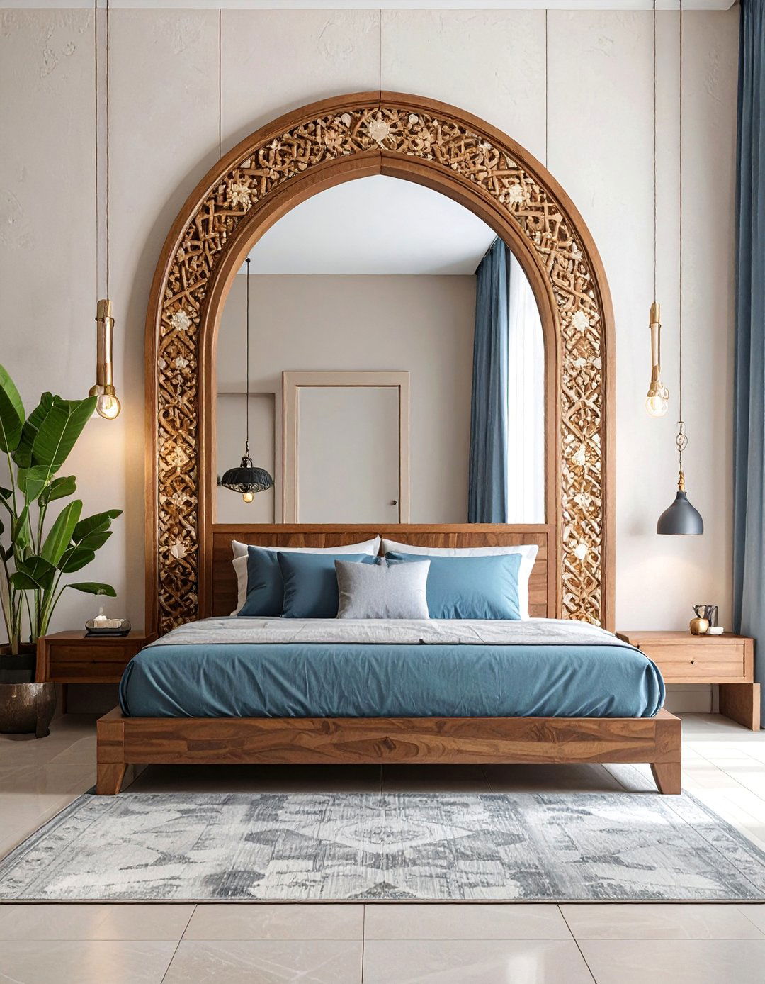 Arabic Interior Design with Decorative Inlaid Mirrors - 20 Arabic Interior Design Ideas for a Luxurious Home