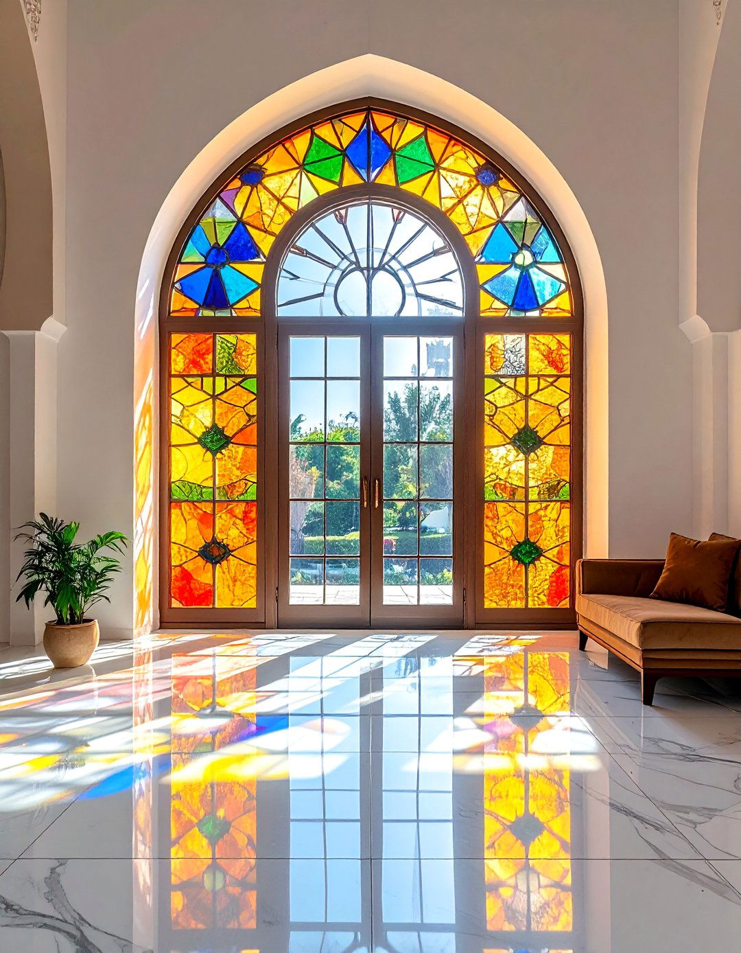 Arabic Interior Design with Stained Glass Windows - 20 Arabic Interior Design Ideas for a Luxurious Home