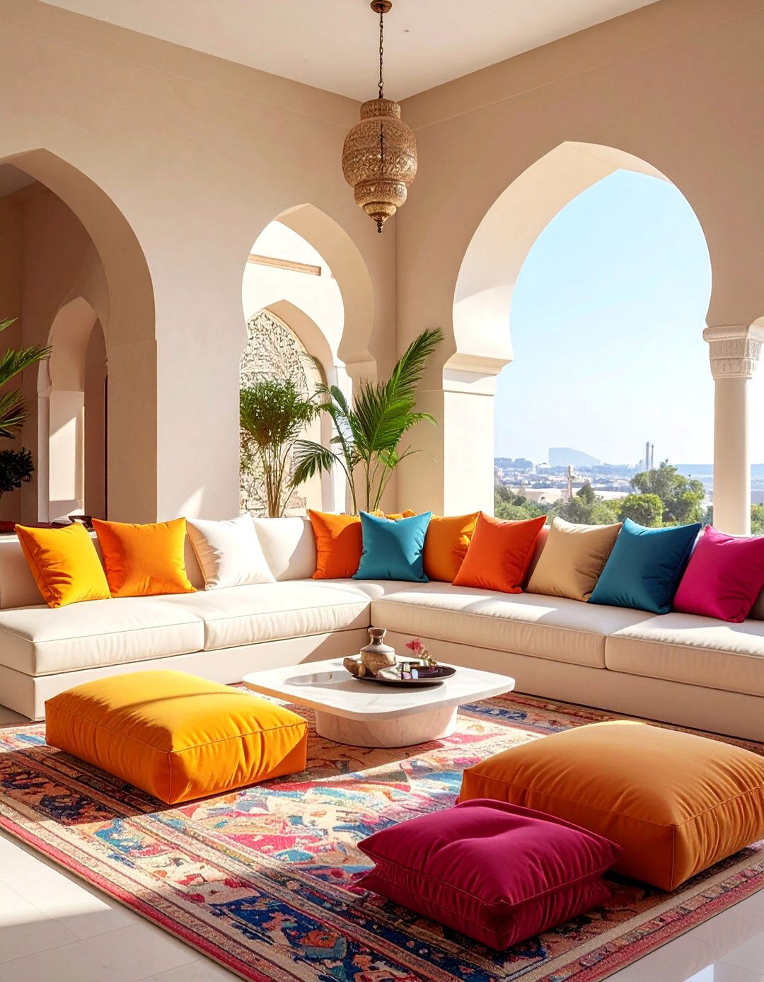 Arabic Interior Design with Sunken Seating Areas - 20 Arabic Interior Design Ideas for a Luxurious Home