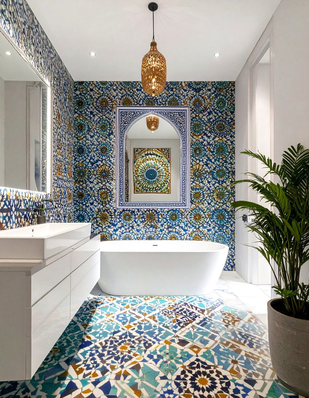 Arabic Interior Design with Zellij Tilework - 20 Arabic Interior Design Ideas for a Luxurious Home