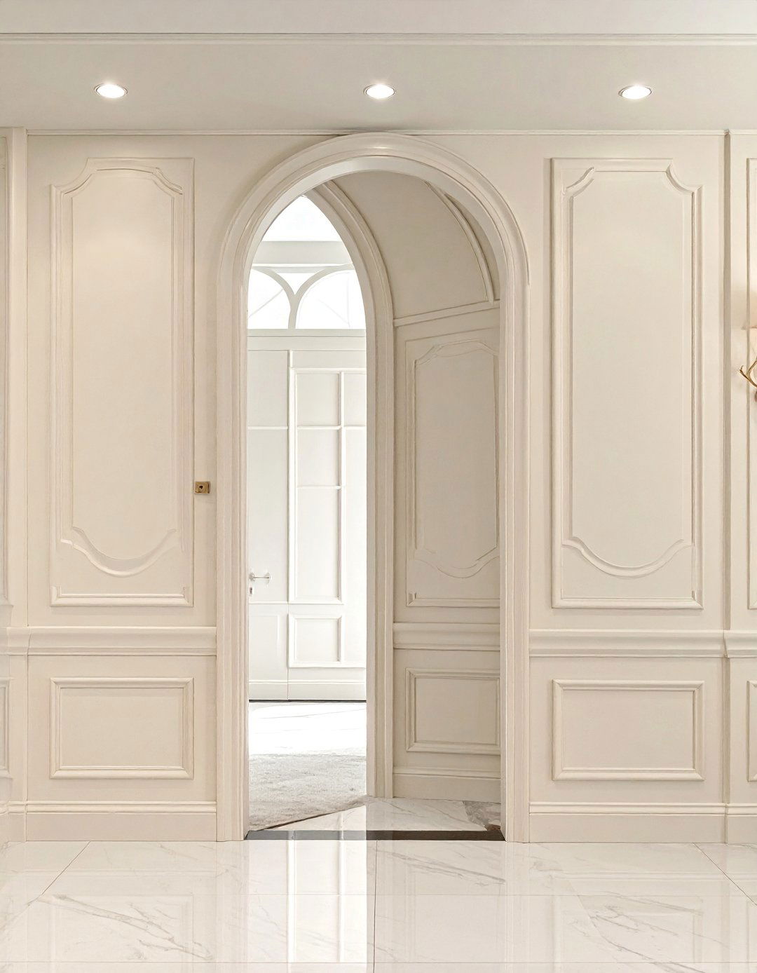 Arched Wainscoting Panel Details - 25 Wainscoting Entryway Ideas to Elevate Your Home