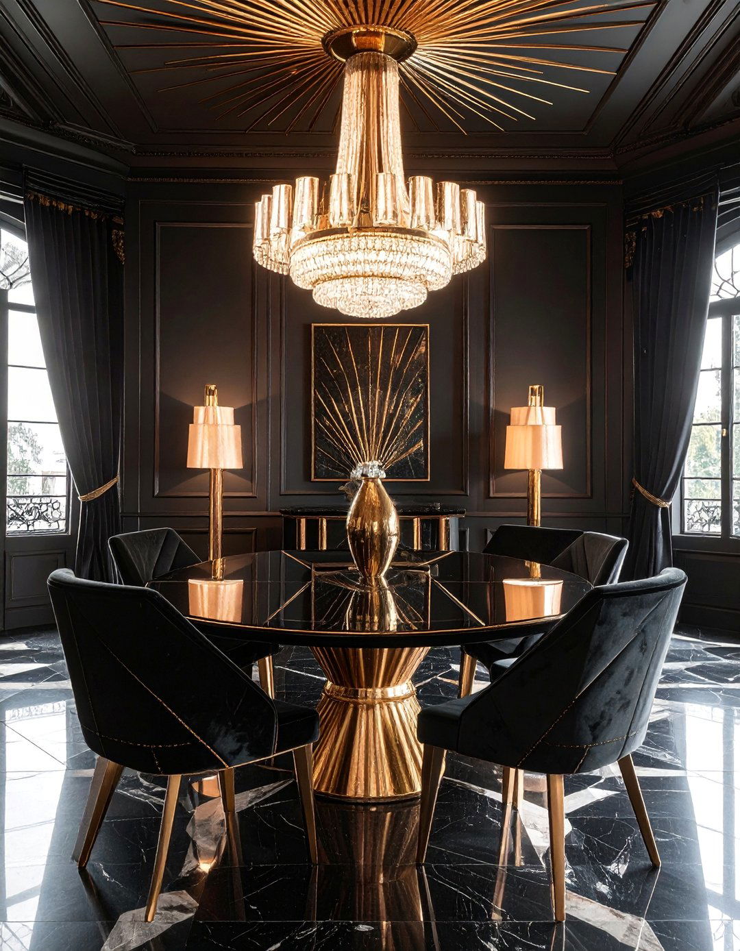 Art Deco French Dining Room - 25 French Parisian Dining Room Ideas for Elegant Homes