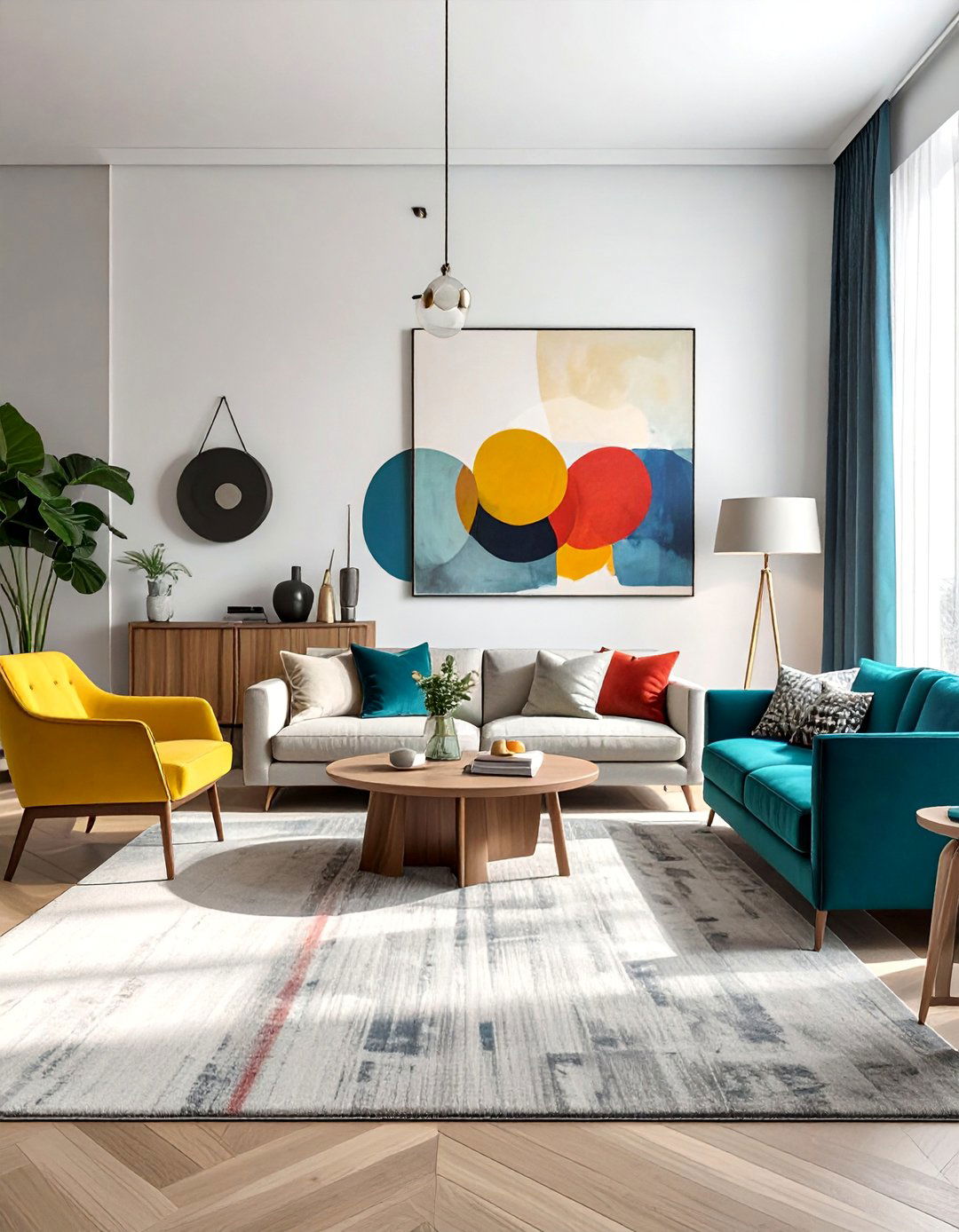 Asymmetrical Modern Layout - 25 Functional Living Room Layout Ideas