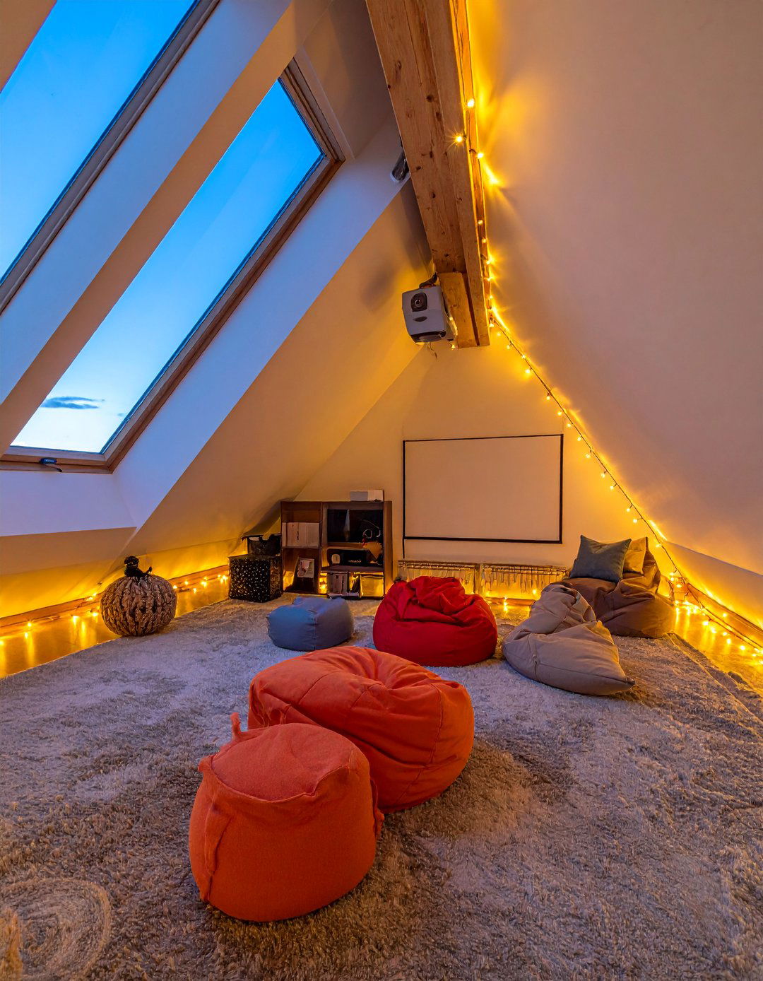 Attic Theater Retreat - 40 Small Home Theater Ideas for Movie Nights