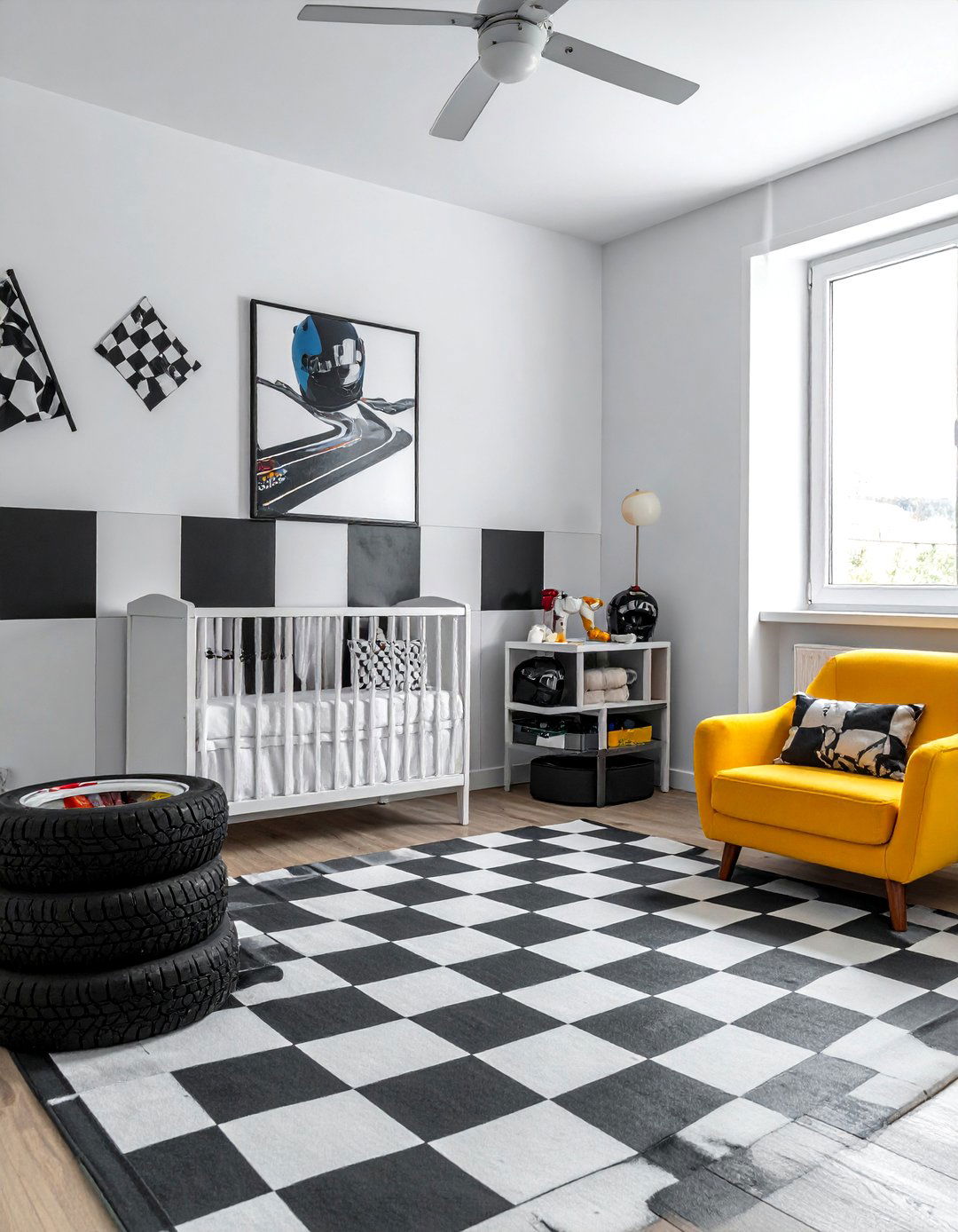 Auto Racing Speedway Nursery - 20 Sports Nursery Ideas for a Fun and Active Theme