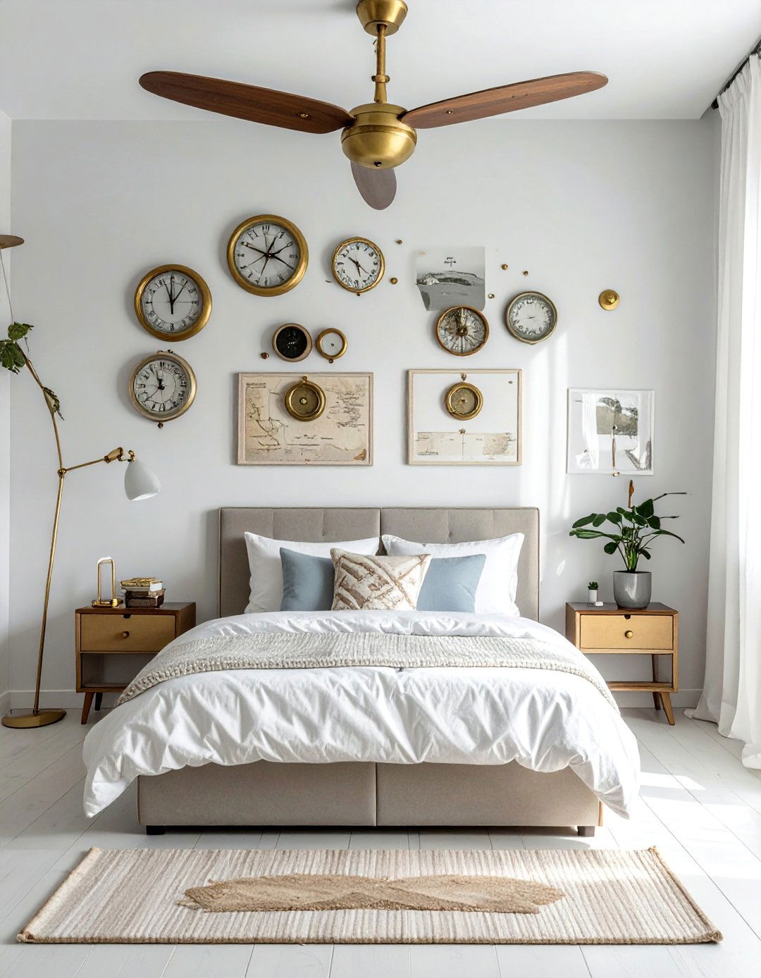 Aviation Instrument Wall Display - 20 Airplane Bedroom Decor Ideas for Kids' Rooms