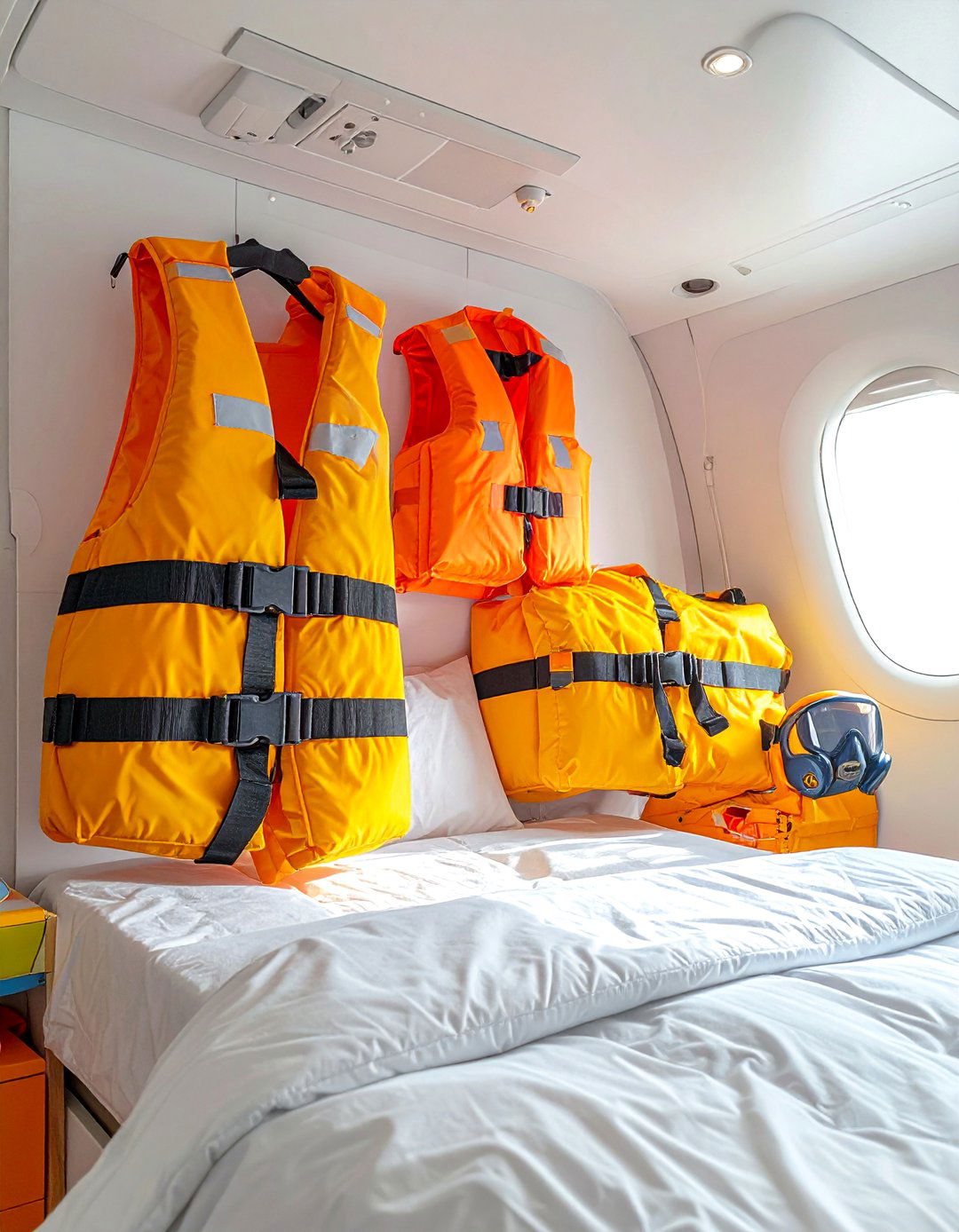 Aviation Safety Equipment Display - 20 Airplane Bedroom Decor Ideas for Kids' Rooms