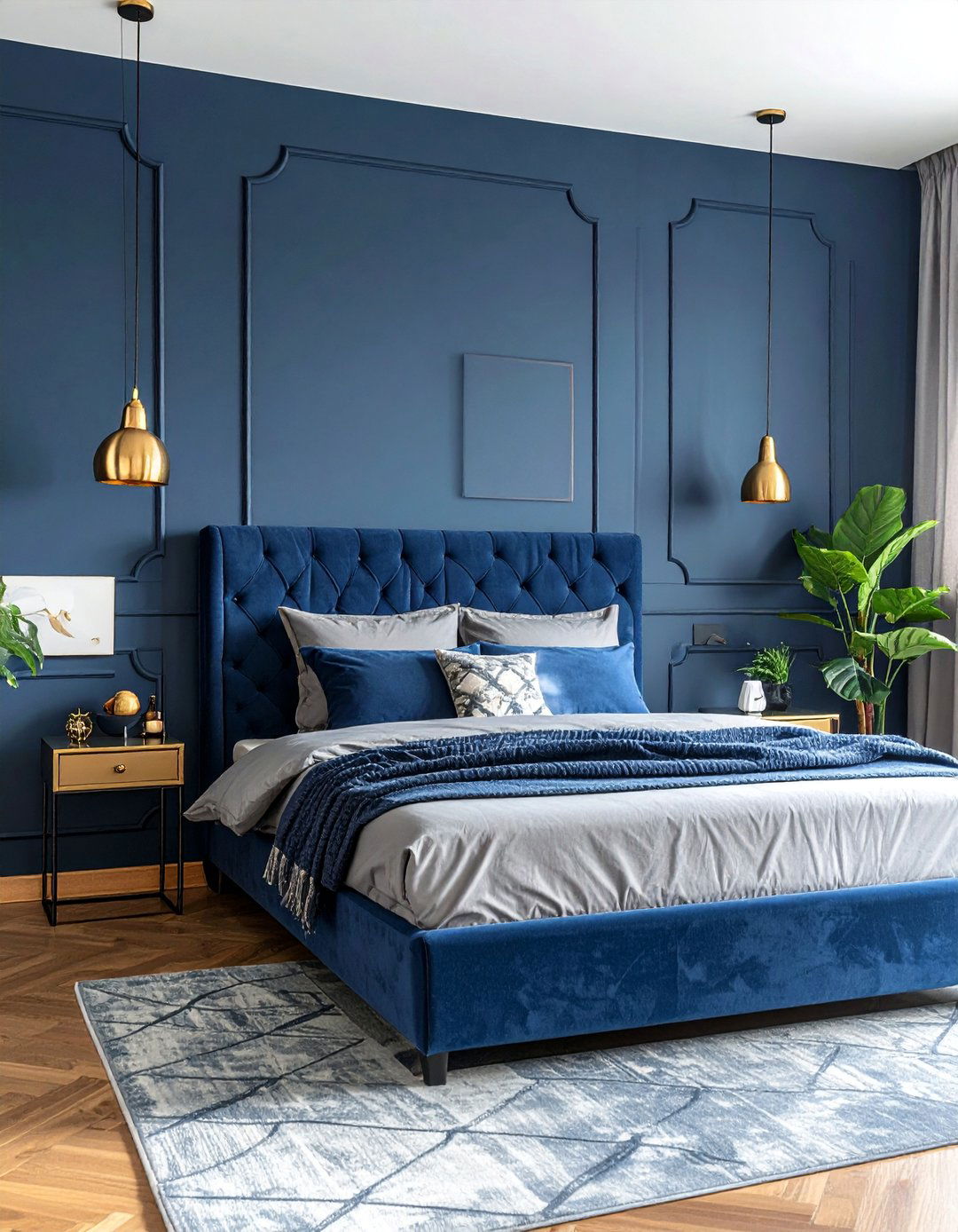 Bachelor Room Featuring a Bold Accent Wall - 25 Bachelor Room Ideas for Modern Single Men