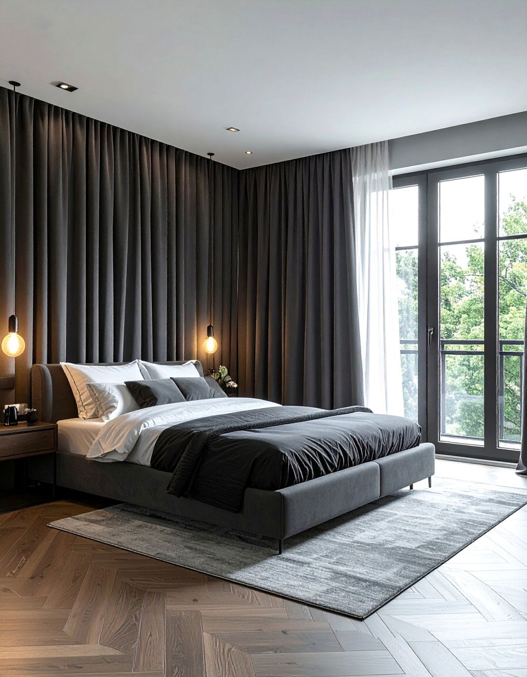 Bachelor Room with Blackout Curtains - 25 Bachelor Room Ideas for Modern Single Men