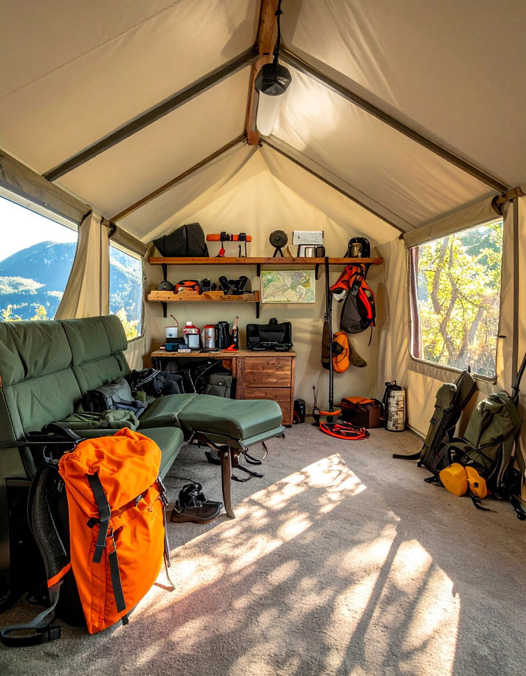 Backcountry Hunting Base Camp - 25 Hunting Room Ideas for the Ultimate Sportsman's Retreat