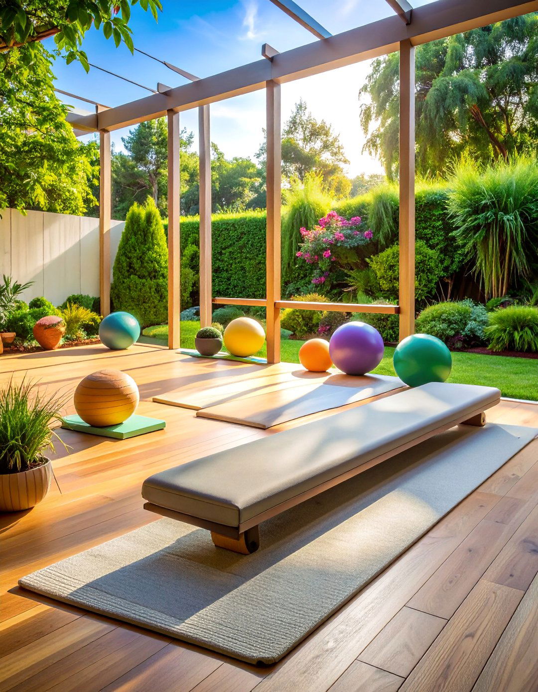 Balance and Flexibility Studio - 15 Garden Gym Ideas for Your Outdoor Fitness Space