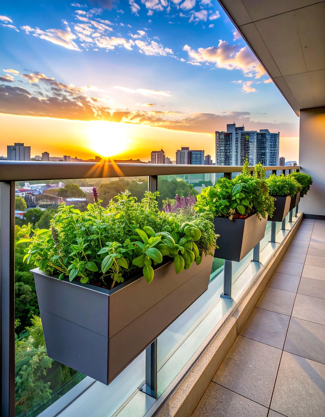 Balcony Railing Planter Herb Garden - 20 Balcony Herb Garden Ideas for Fresh Flavors at Home