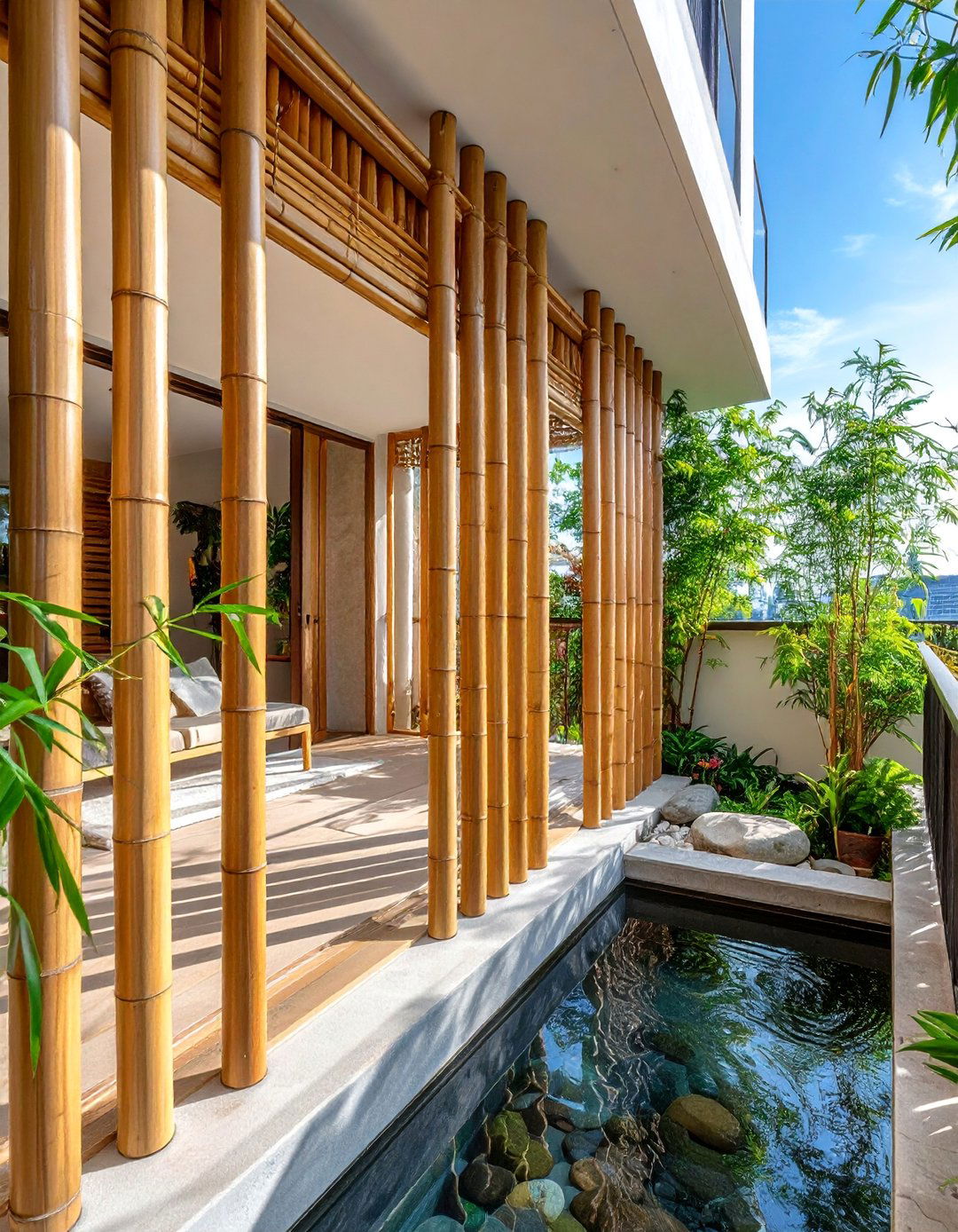 Bamboo Screen Balcony Railing - 25 Balcony Railing Design Ideas for Stylish Homes