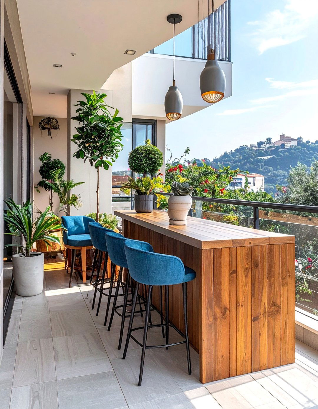 Bar Height Balcony Seating - 25 Balcony Seating Ideas for Small Outdoor Spaces