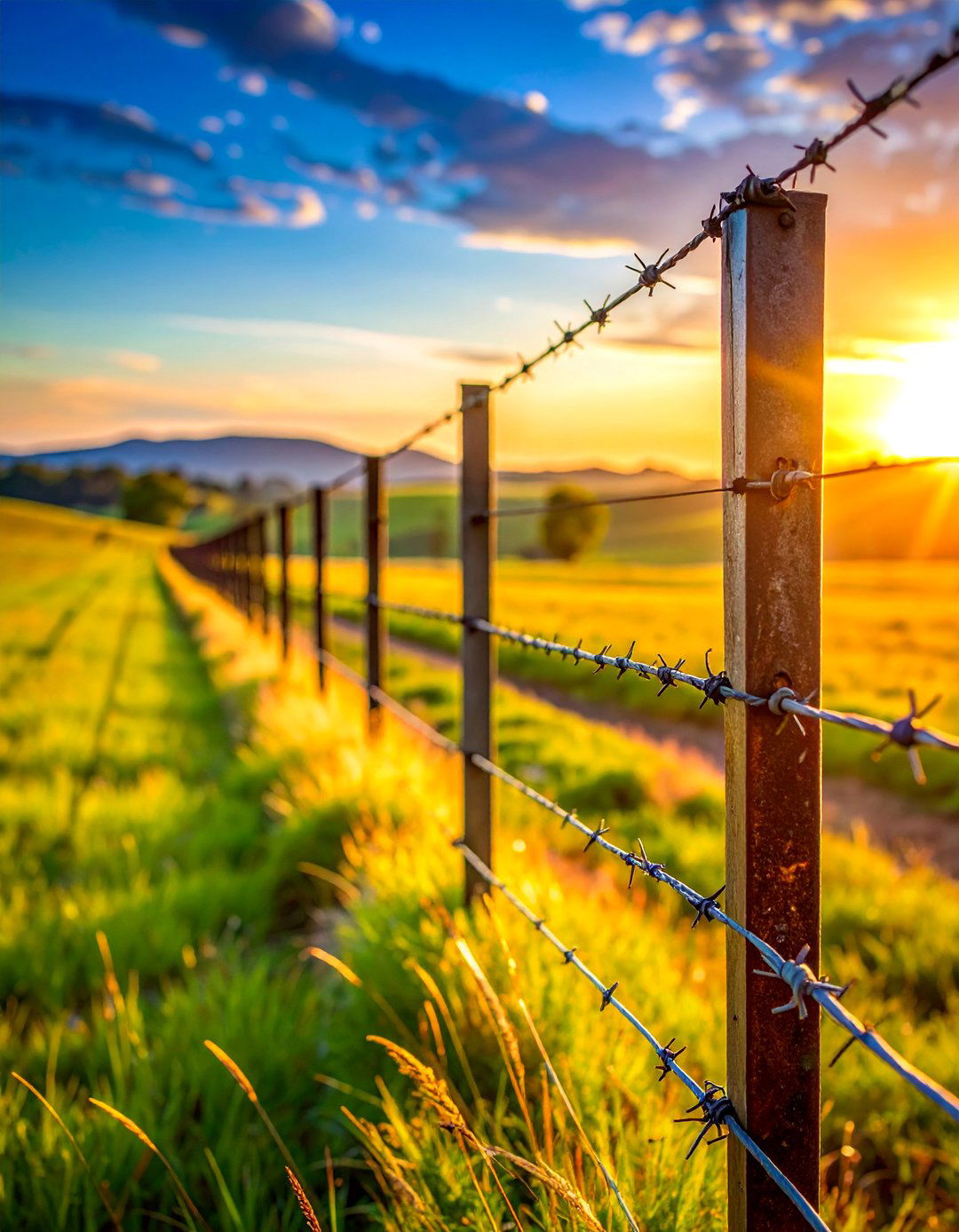 Barbed Wire Perimeter Fencing - 15 Farm Fence Ideas to Enhance Your Rural Property