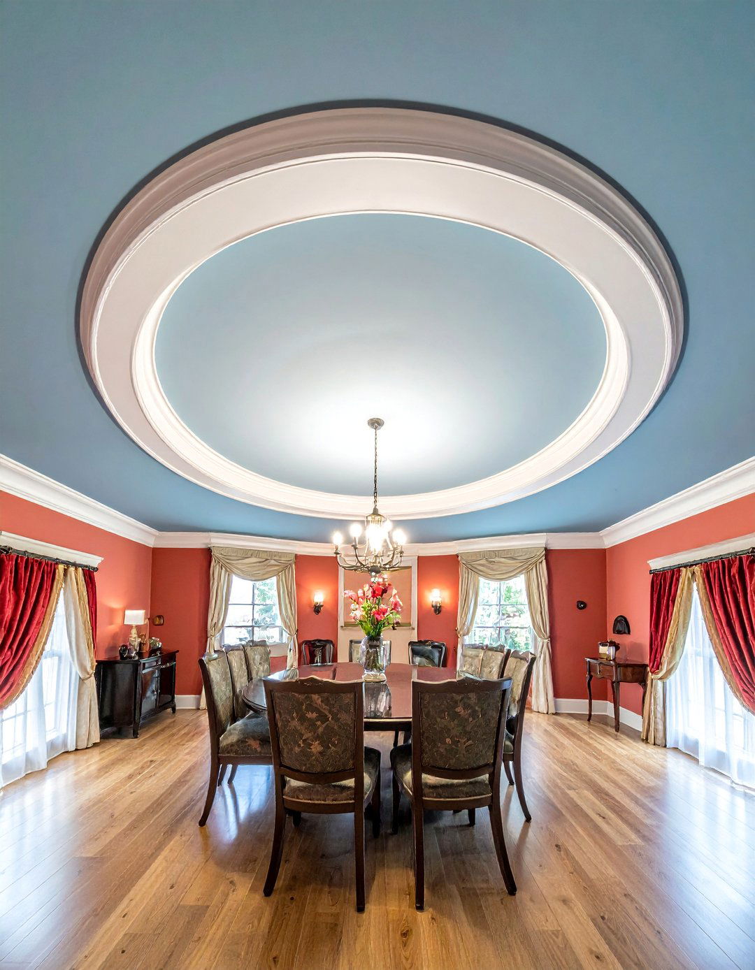 Barrel Ceiling with Decorative Molding Details - 20 Barrel Ceiling Ideas for a Unique Architectural Feature