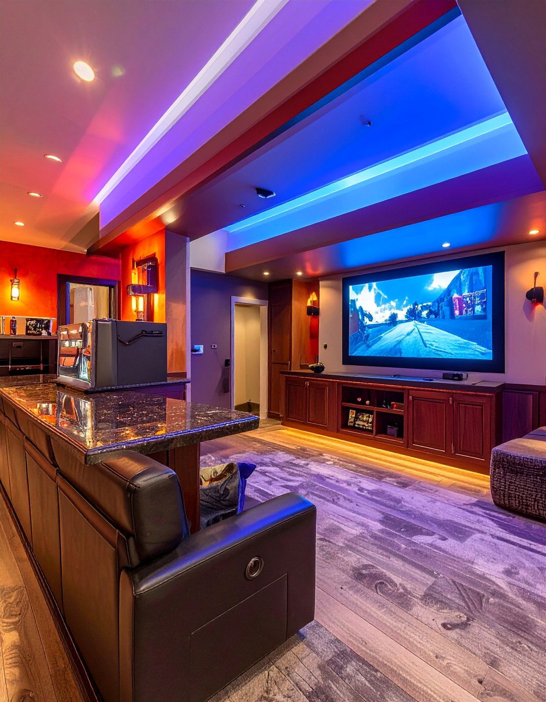Basement Bar Theater - 40 Small Home Theater Ideas for Movie Nights