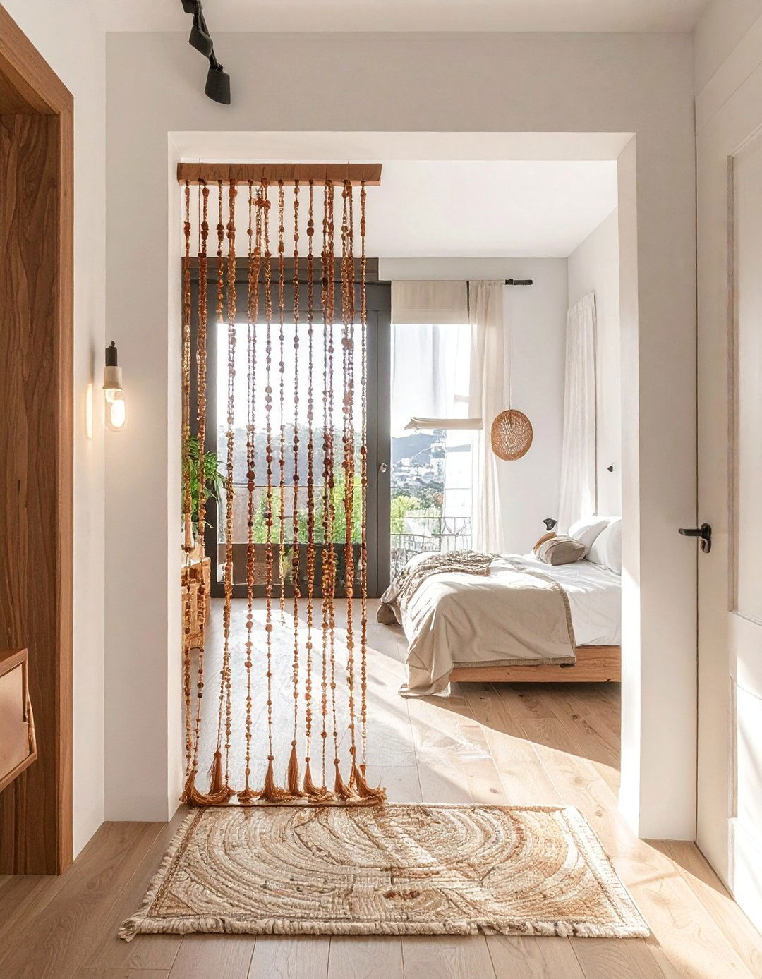 Beaded Door Curtains - 25 Hippie Bedroom Ideas for a Bohemian Retreat