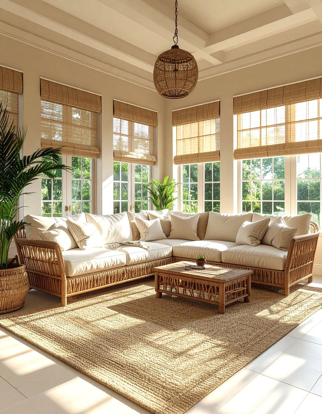 Beige Sunroom - 20 Sunroom Color Ideas to Brighten Your Indoor-Outdoor Space