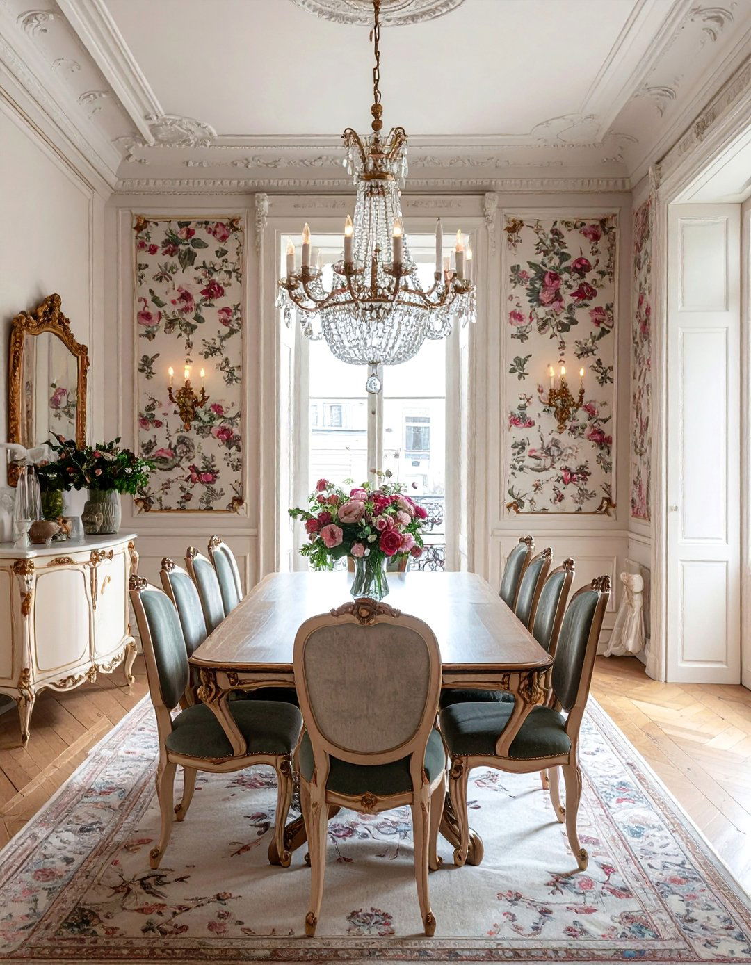 Belle poque Glamour Dining Room - 25 French Parisian Dining Room Ideas for Elegant Homes