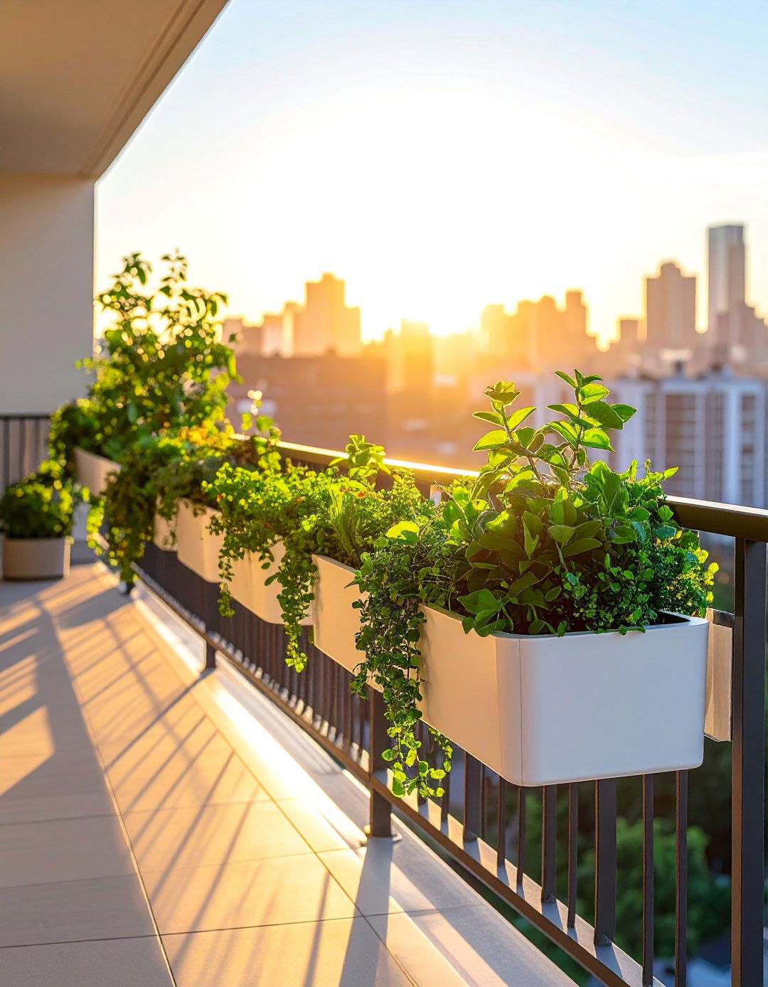 Biophilic Balcony Railing with Integrated Planters - 25 Balcony Railing Design Ideas for Stylish Homes