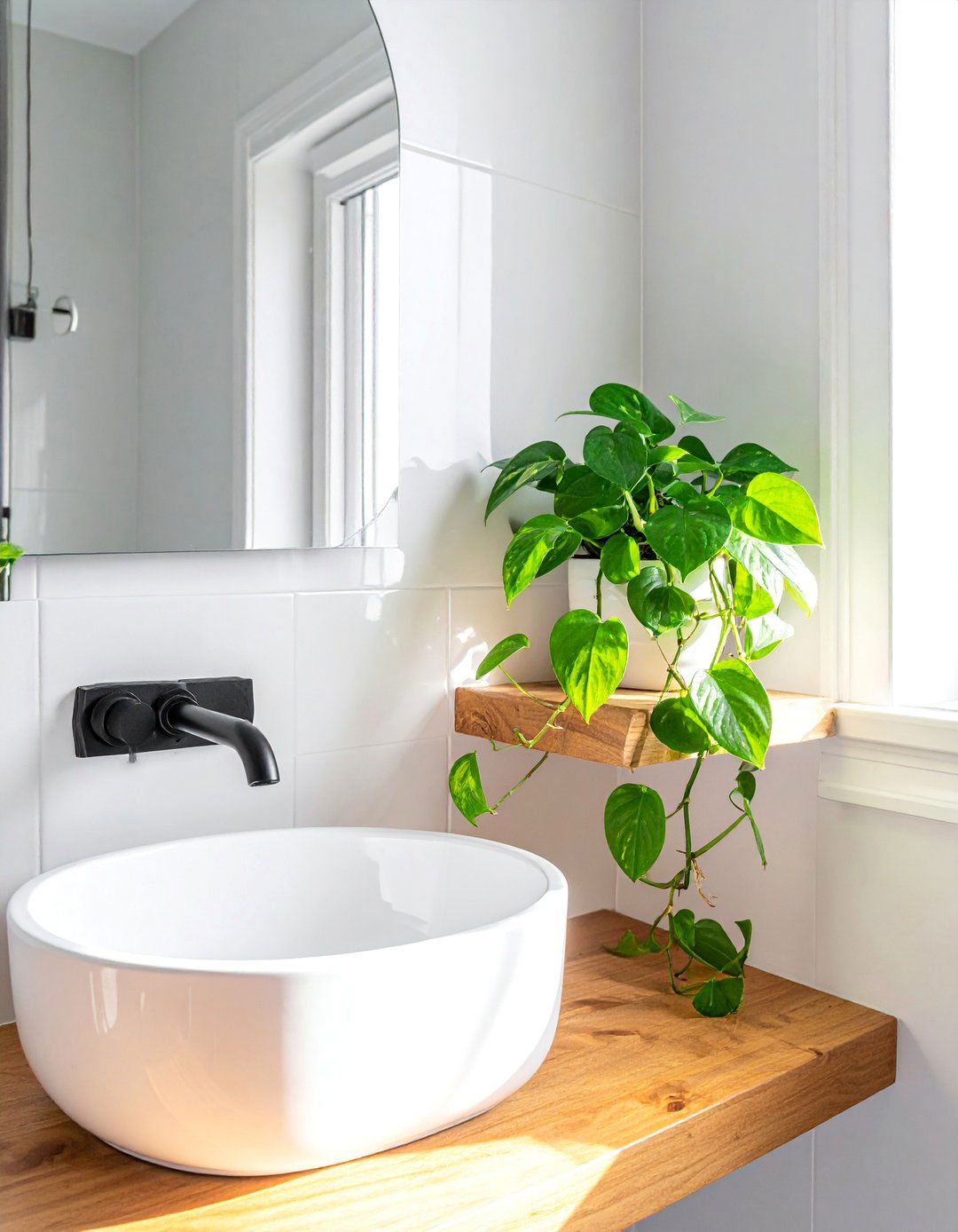 Biophilic Elements in a Small Ensuite Design - 25 Small Ensuite Design Ideas for Stylish Spaces
