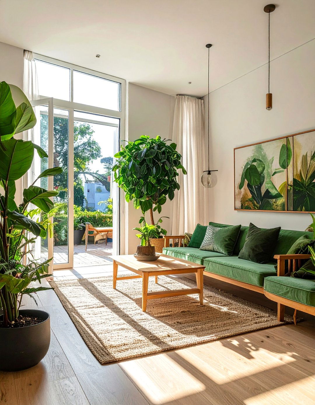 Biophilic Garden View Parlor Room - 15 Parlor Room Ideas to Elevate Your Home's Elegance