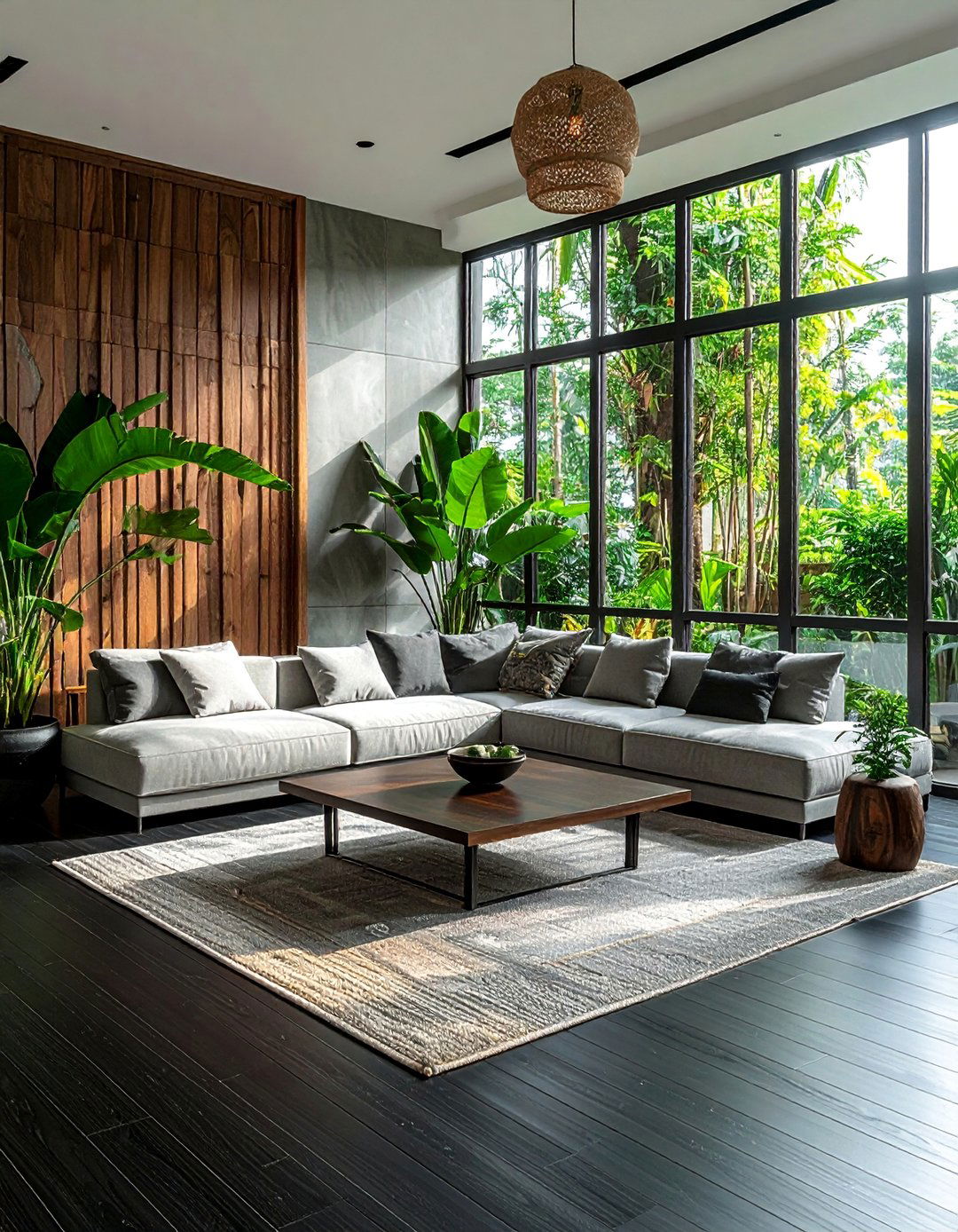 Black Bamboo Floor Living Room - 25 Black Floor Living Room Ideas for a Dramatic Look