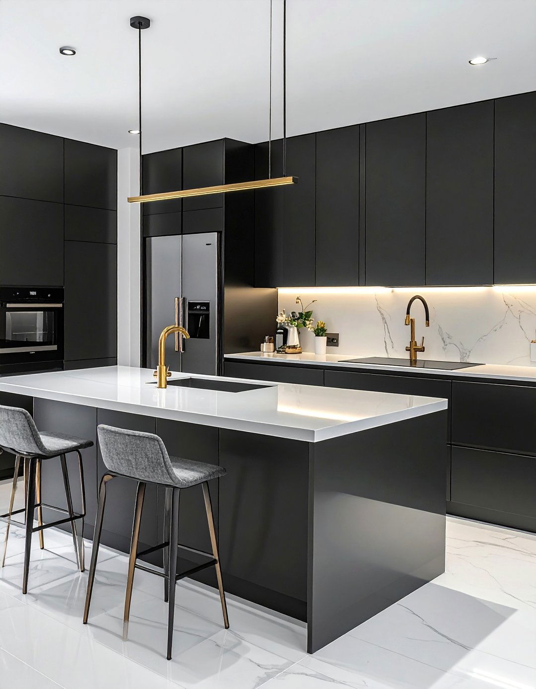 Black Cabinets With Black Appliances - 20 What Color Cabinets Go With Black Appliances Ideas